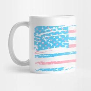 Transgender USA Vintage-Look Flag Design Mug